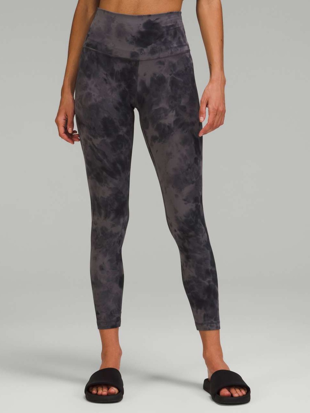 Lululemon Align Pant 25" in Diamond Dye Pitch Grey Graphite Grey Size 14